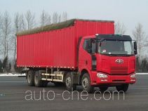 FAW Jiefang CA5240XXYP63K2L6T4A2E diesel cabover box van truck with canopy top