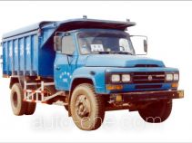 Dump covered garbage truck