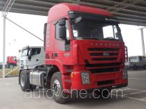 SAIC Hongyan CQ4185HTDG361C container carrier vehicle