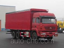SAIC Hongyan CQ5254XXYSMG384P soft top box van truck