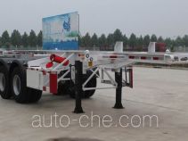 Qilu Zhongya DEZ9350TWY dangerous goods tank container skeletal trailer