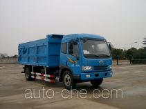 Enclosed body garbage truck