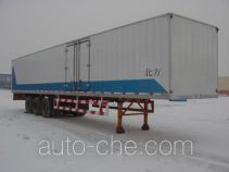 Beifang HJT9403XXY box body van trailer