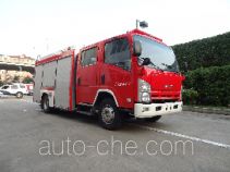 Haidun JDX5100GXFSG35/B fire tank truck