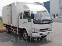 Yuejin NJ5062XXY-DBFW box van truck