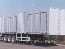 Qingte QDT9350XXY box body van trailer