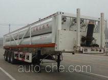 Jingyanggang SFL9350GGY high pressure gas long cylinders transport trailer