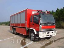 捷达消防牌SJD5180TXFZX100W1/2型自装卸式消防车