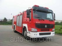 Jieda Fire Protection SJD5190TXFGP65L dry powder and foam combined fire engine