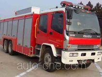 捷達消防牌SJD5221TXFHX60/W型化學洗消消防車