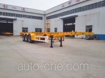 Liangyun SLY9380TWY dangerous goods tank container skeletal trailer