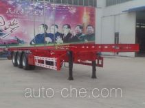 Liangyun SLY9380TWYE dangerous goods tank container skeletal trailer