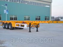 Liangyun SLY9381TWY dangerous goods tank container skeletal trailer