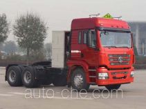 Shacman SX4258GV384TLW седельный тягач для перевозки опасных грузов