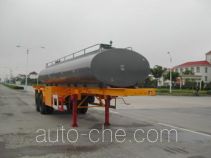 Zhongqi ZQZ9350GHY chemical liquid tank trailer