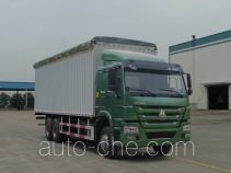 Sinotruk Howo ZZ5257CPYN5247D1 soft top box van truck